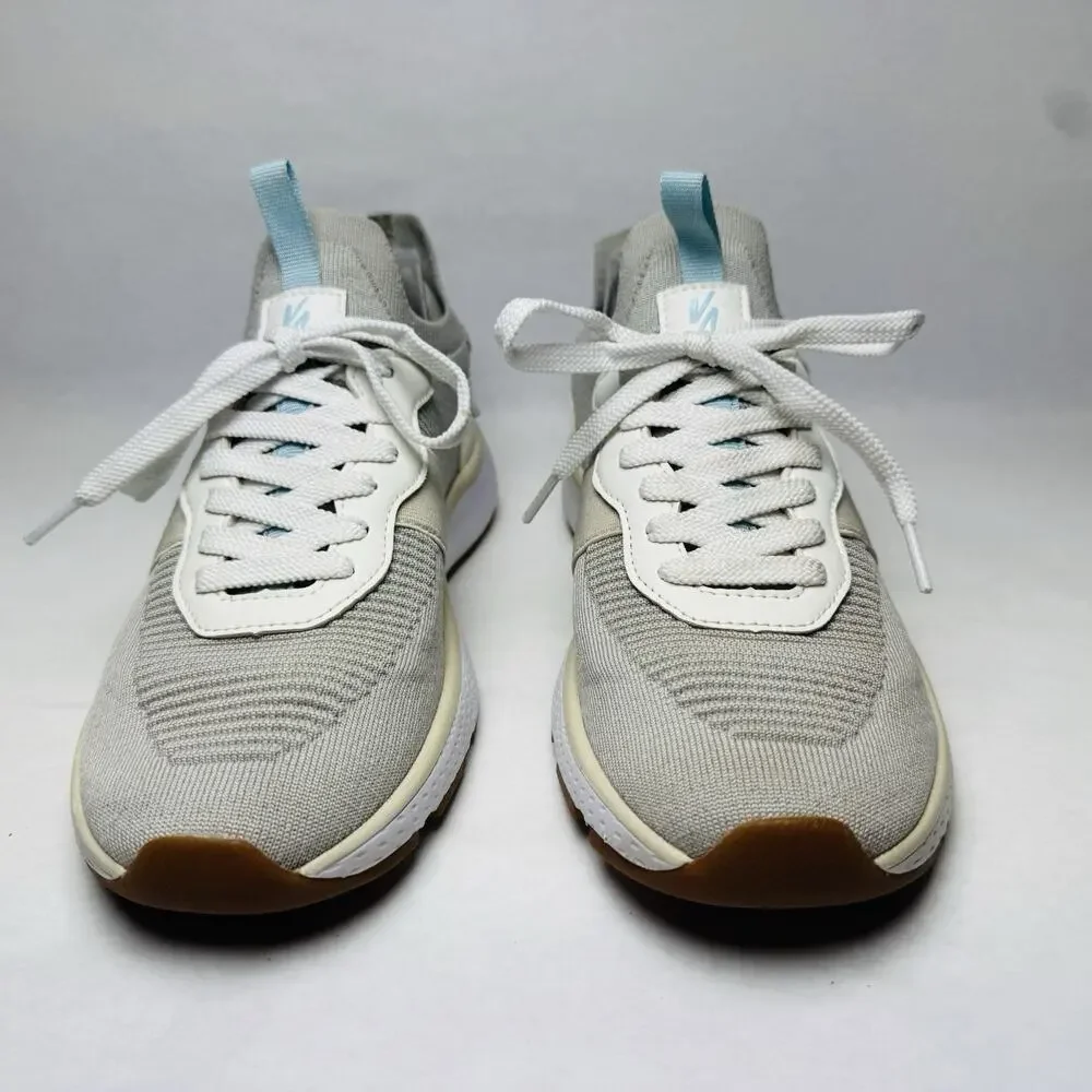 RIVAL Reign Light Gray Blue Sneakers Womens Sz‎ 8.5 Slip On or Lace Up Comfort